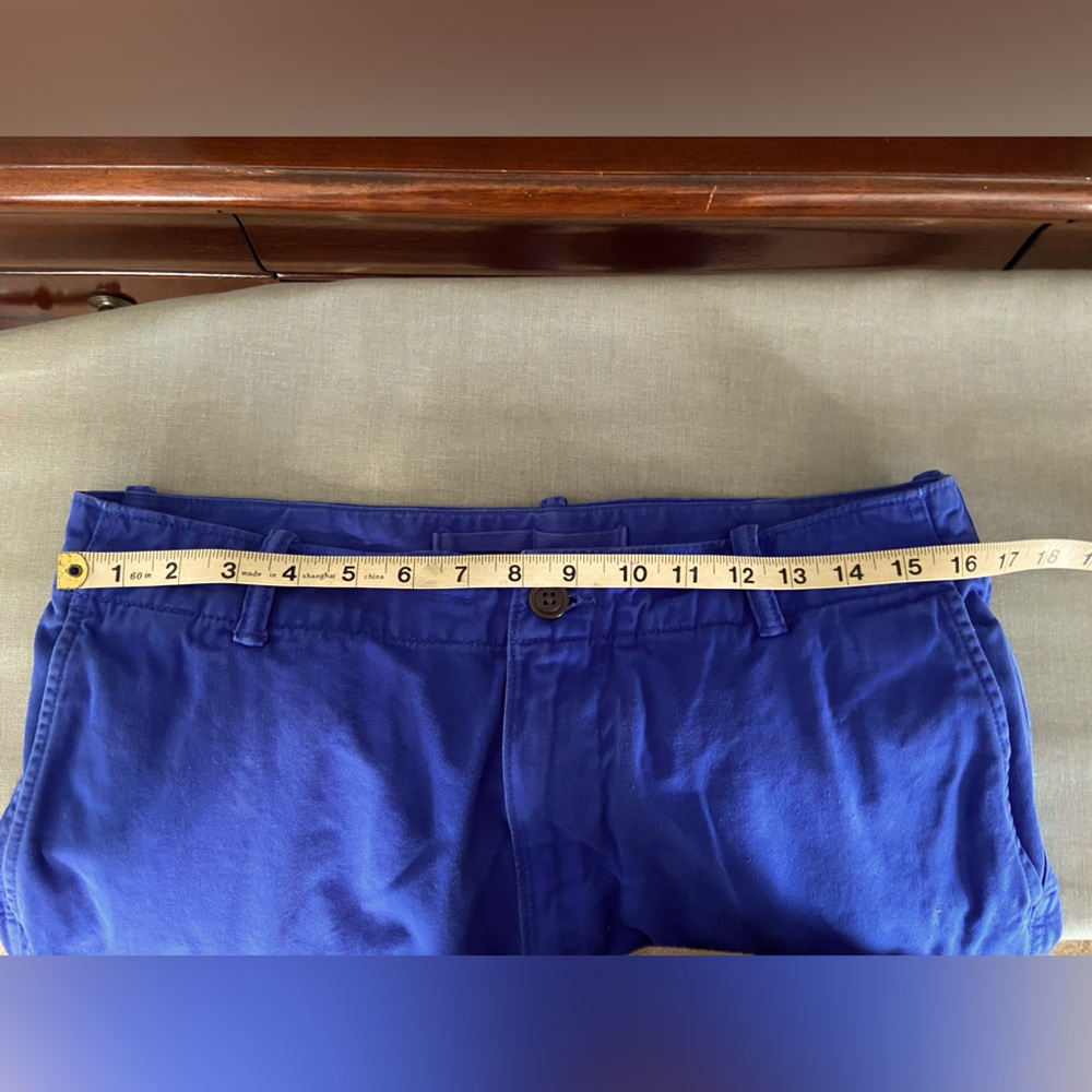Land’s End Men’s Blue cargo shirts waist size 32 - Picture 4 of 8